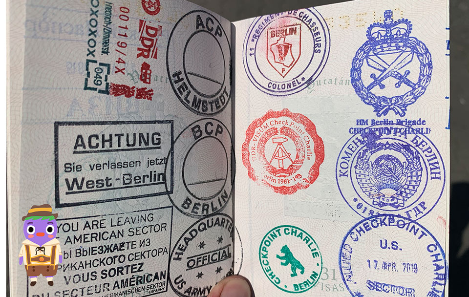 sellos en el pasaporte