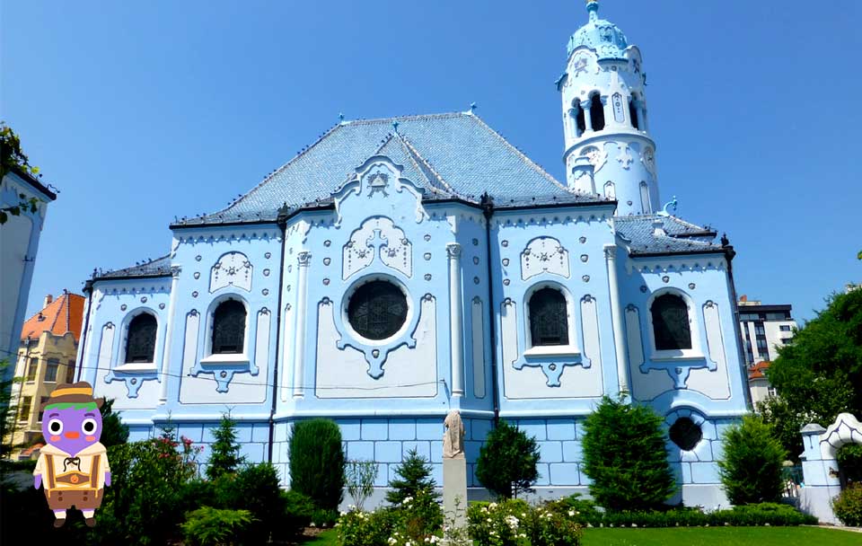 iglesia azul