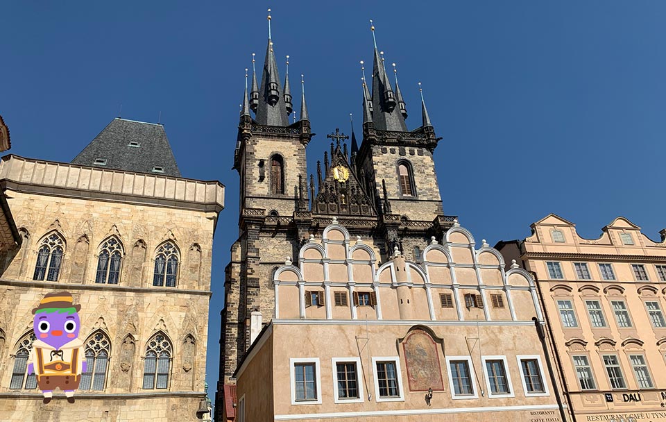 plaza vieja en Praga en tres dias