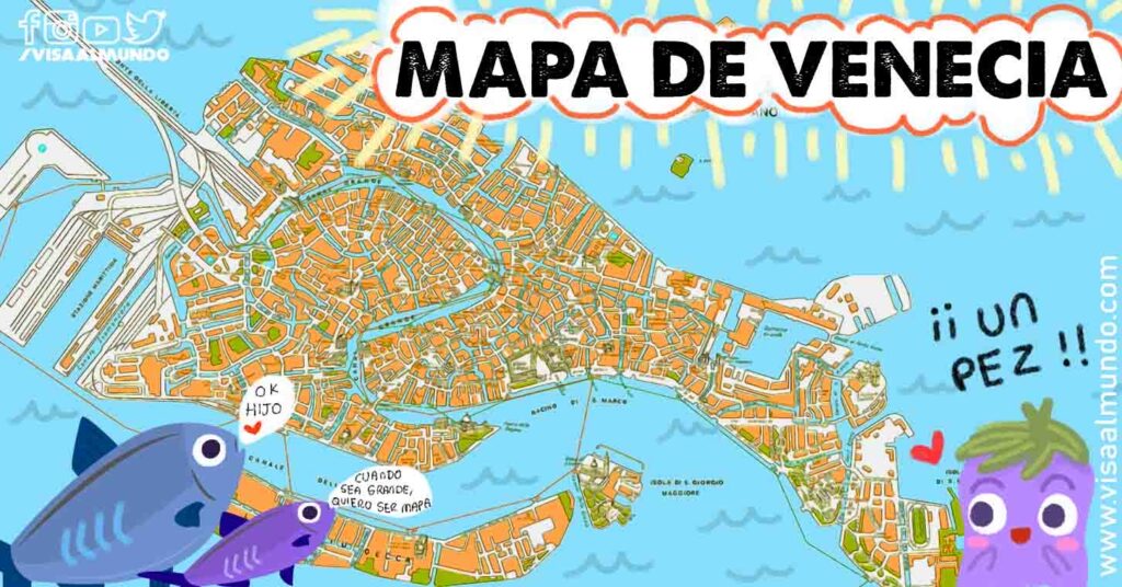 Ciudades de Europa: Venecia es un pez_Mapa