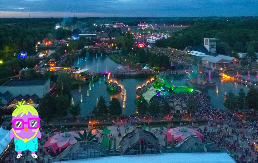 Vista aérea de Tomorrowland