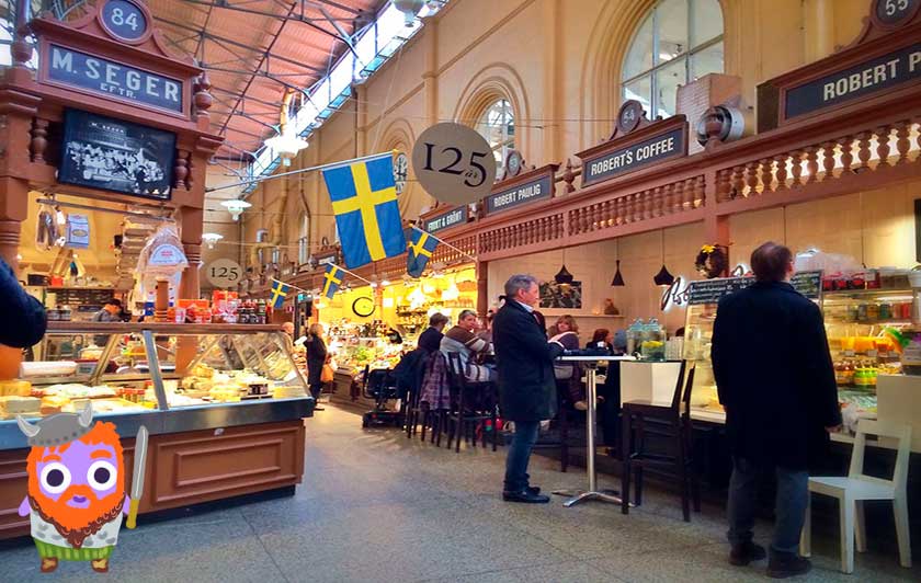 Mercado de comida Estocolmo