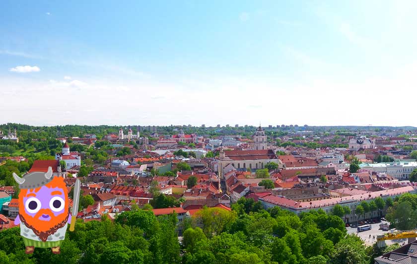 Vista panorámica de Vilnius